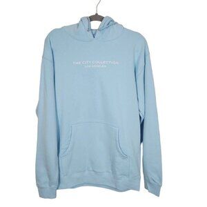 The City Collection Los Angeles Pullover Hoodie in Light Blue -‎ Size Medium